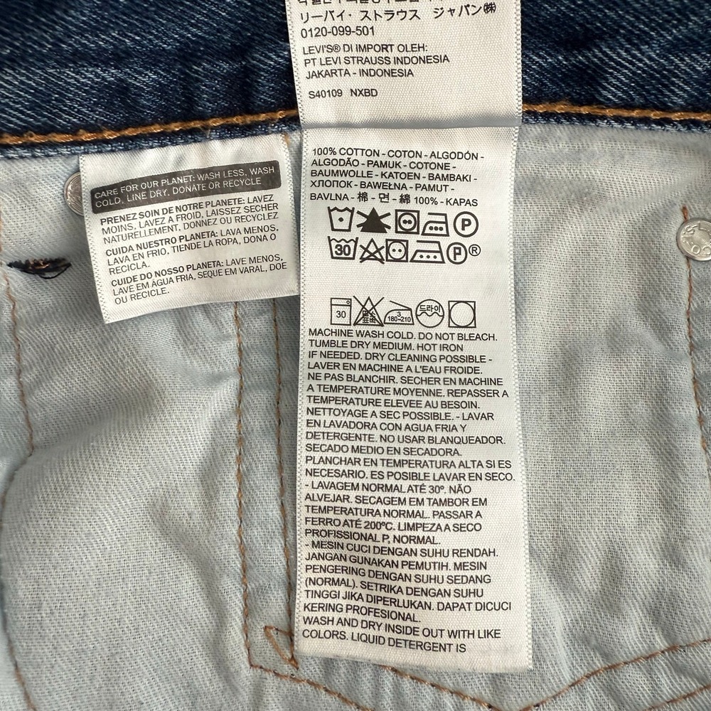 Levi's 550 Relaxed Fit Blue Jeans Men's 38 x 34 Blue Denim Normcore Dad Casual - Picture 12 of 12